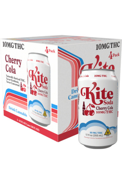 Kite Soda Cherry Cola 10mg THC 4pk 12oz cans
