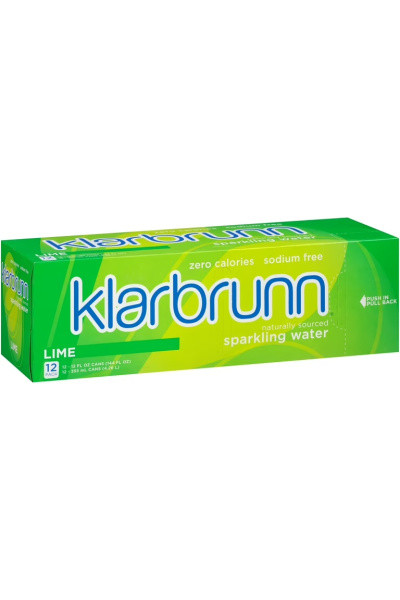 Klarbrunn Lime Sparkling Water 12pk 12oz cans