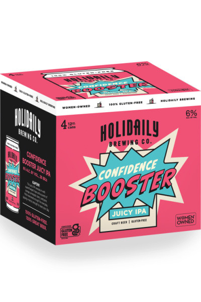 Holidaily Confidence Booster Gluten-Free Juicy IPA 4pk 12oz cans