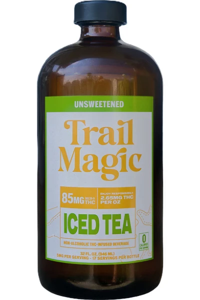 Trail Magic Unsweetened Iced Tea 85mg THC 32oz Bottle