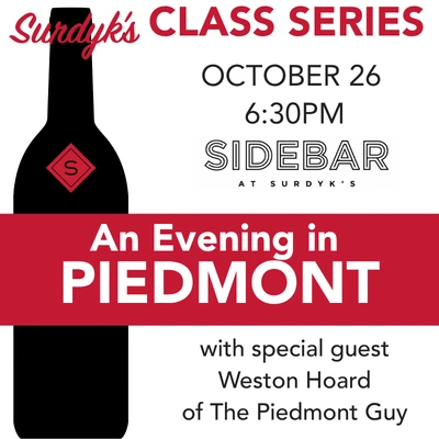 CLASS: An Evening in Piedmont - 10/26/26
