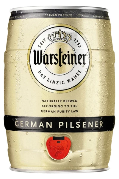 Warsteiner Premium Verum Pilsener 5L keg