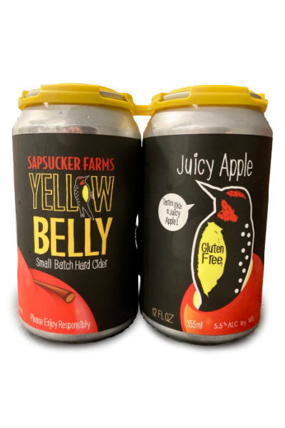 Yellow Belly Juicy Apple Cider 4pk 12oz cans