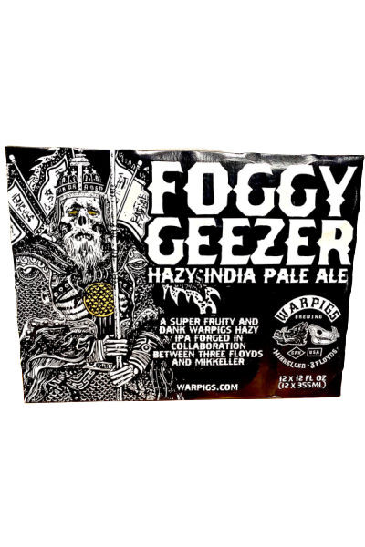 WarPigs Foggy Geezer IPA 12 pack cans - Surdyk's