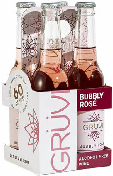 Gruvi Non-Alcoholic Bubbly Rose 4pk bottles Gruvi Non-Alcoholic Bubbly Rose 4pk bottles