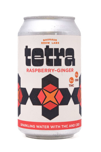 Bauhaus Tetra Raspberry Ginger 5mg THC 10mg CBD 12oz 4pk - Surdyk's
