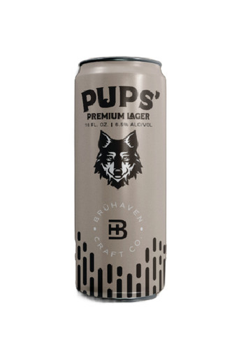 Bruhaven Pups' Premium Lager 4pk 16oz cans - Surdyk's Bruhaven Pups' Premium Lager 4pk 16oz cans - Surdyk's