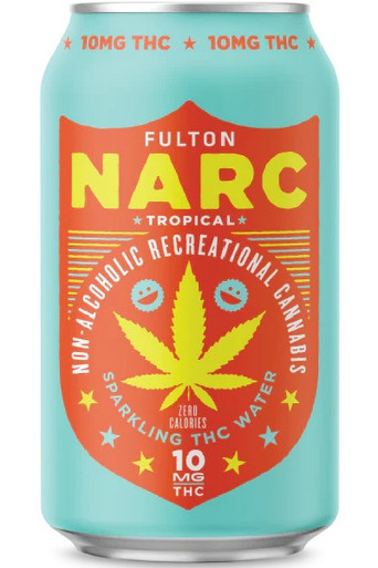 Fulton Narc Tropical 10mg THC 4pk cans - Surdyk's
