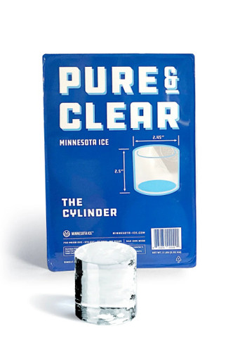 ice11/1まで♡INNER CLEANSE2つ Pure & Clear Minnesota Ice The Cylinder Artisan Ice Cubes 12pk