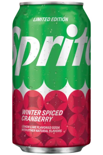 Sprite Limited Edition Winter Spiced Cranberry 12pk 12oz cans
