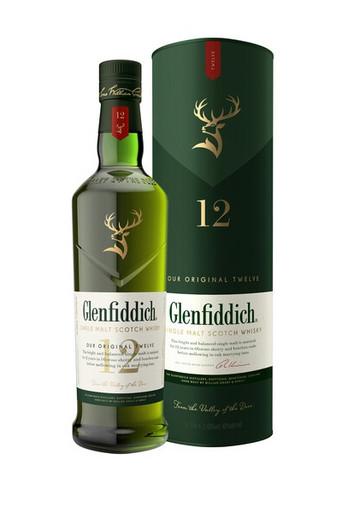 Glenfiddich 12 Year Single Malt Scotch Whiskey, 750 ml