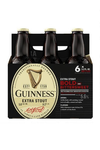 Guinness Extra Stout 473cc x6 + 2 Vasos - Craft Moments