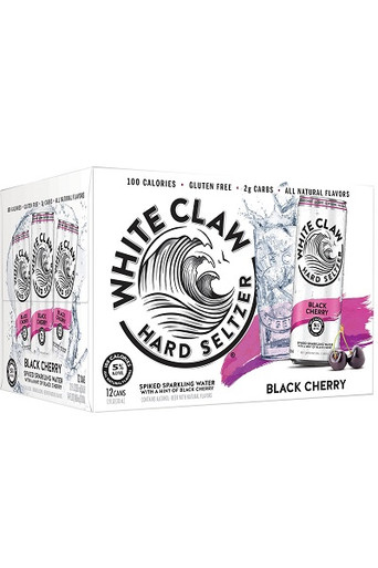 White Claw Black Cherry Spiked Seltzer 12pk cans