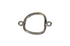 Small Organic Square Connector - Sterling Silver