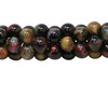 Tiger Eye Polished 12mm Round Galaxy - Autumn Mix