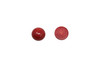 Dyed Red Bamboo Polished 10mm Round Coin Cabochon