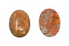 Dyed Orange Impression Jasper Polished A Grade 22x30mm Oval Cabochon