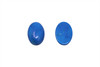 Dyed Blue Jade Polished 10x14mm Oval Cabochon