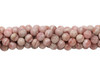 Rhodochrosite Polished 6mm Round - Argentina