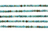 Chinese Turquoise Polished 4x3mm Faceted Rondelle