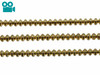 Gold Plated Hematite Polished 4x6mm Hex Rondelle