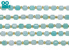 Amazonite Polished 6mm Prism Rondelle
