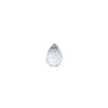 White Topaz Polished 5x9mm Faceted Drop Bead