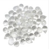 Crystal Quartz Polished 8x11mm Faceted Drop Bead