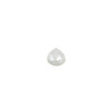 White Corundum Polished 5mm Faceted Briolette Bead