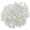 White Corundum Polished 5mm Faceted Briolette Bead