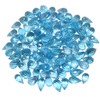 Swiss Blue Topaz Polished 4.5x8mm Faceted Drop Bead