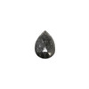 Black Sunstone Polished 9x13mm Faceted Flat Drop Bead