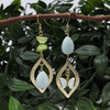 Light Gold Plated 40x24mm Open Marquise Pendant