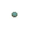 Czech Glass 9mm Cactus Flower - Sea Green Picasso - Sold Individually