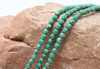 Fire Polish 4mm Faceted Round - Persian Turquoise Picasso