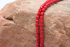 Fire Polish 4mm Faceted Round - Opaque Red