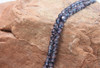 Fire Polish 4mm Faceted Round - Luster - Transparent Denim Blue