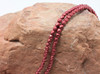 Fire Polish 4mm Faceted Round - Sueded Gold - Samba Red