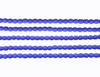 Fire Polish 4mm Faceted Round - Neon Blue