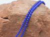 Fire Polish 4mm Faceted Round - Neon Blue