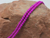 Fire Polish 4mm Faceted Round - Neon Purple