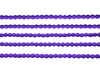 Fire Polish 4mm Faceted Round - Neon Electric Purple