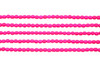 Fire Polish 4mm Faceted Round - Neon Pink