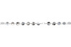 Silver 4mm Round Disc Chain - Sold by 6 Inches