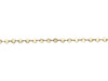 Satin Hamilton Gold 4mm Round Disc Chain - Sold by 6 Inches