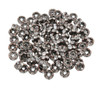 Red Copper Rhinestone 6x3mm Wavy Edge Brass Spacer Bead