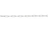 Silver 7.9x2.3mm Paperclip Chain - Sold By 6 inches