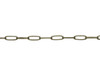 Antique Brass 7.9x2.3mm Paperclip Chain - Sold By 6 inches