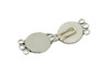 Silver 3-Hole Bali Style Clasp