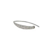 Sterling Silver Hammered Band Ear Wires - Sold as a Pair